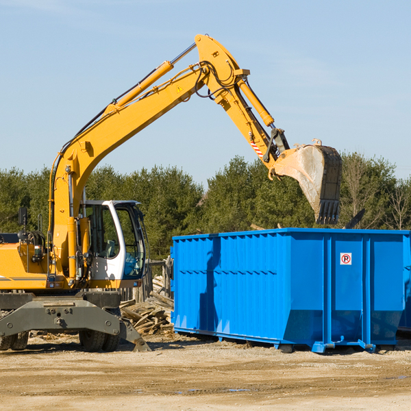 can i choose the location where the residential dumpster will be placed in Fell